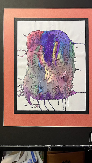 Painting of Abstract Colors