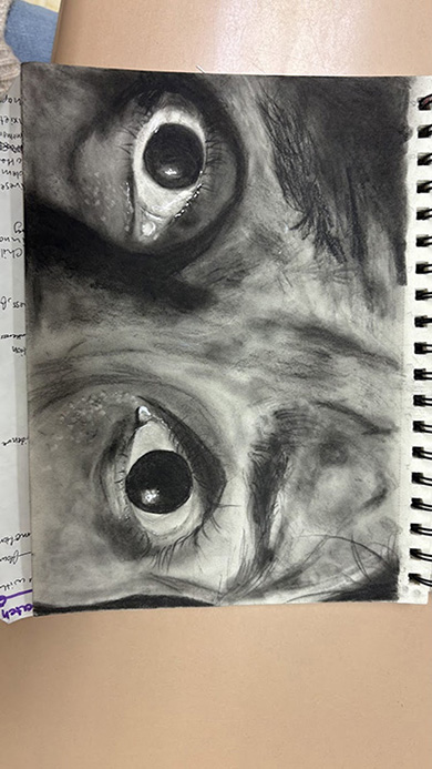 Drawing of Someone's Eyes
