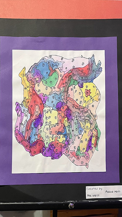 Drawing of a Squiggles in Abstract
